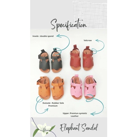 RACHIDKIDS / SANDAL ANAK HEWAN / SANDAL ANAK LUCU