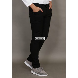  Celana  Jeans Pria Slim Fit Stretch Hitam Original FIFTEEN  