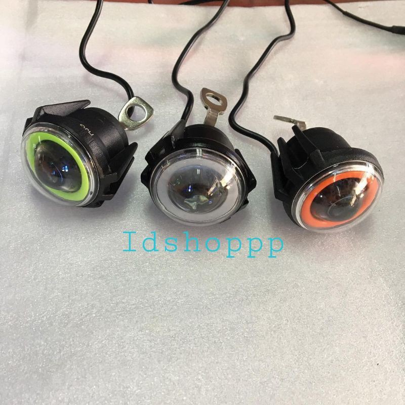 Lampu Tembak Sorot Spion Cree Plus Angel Bulat Mini waterprof