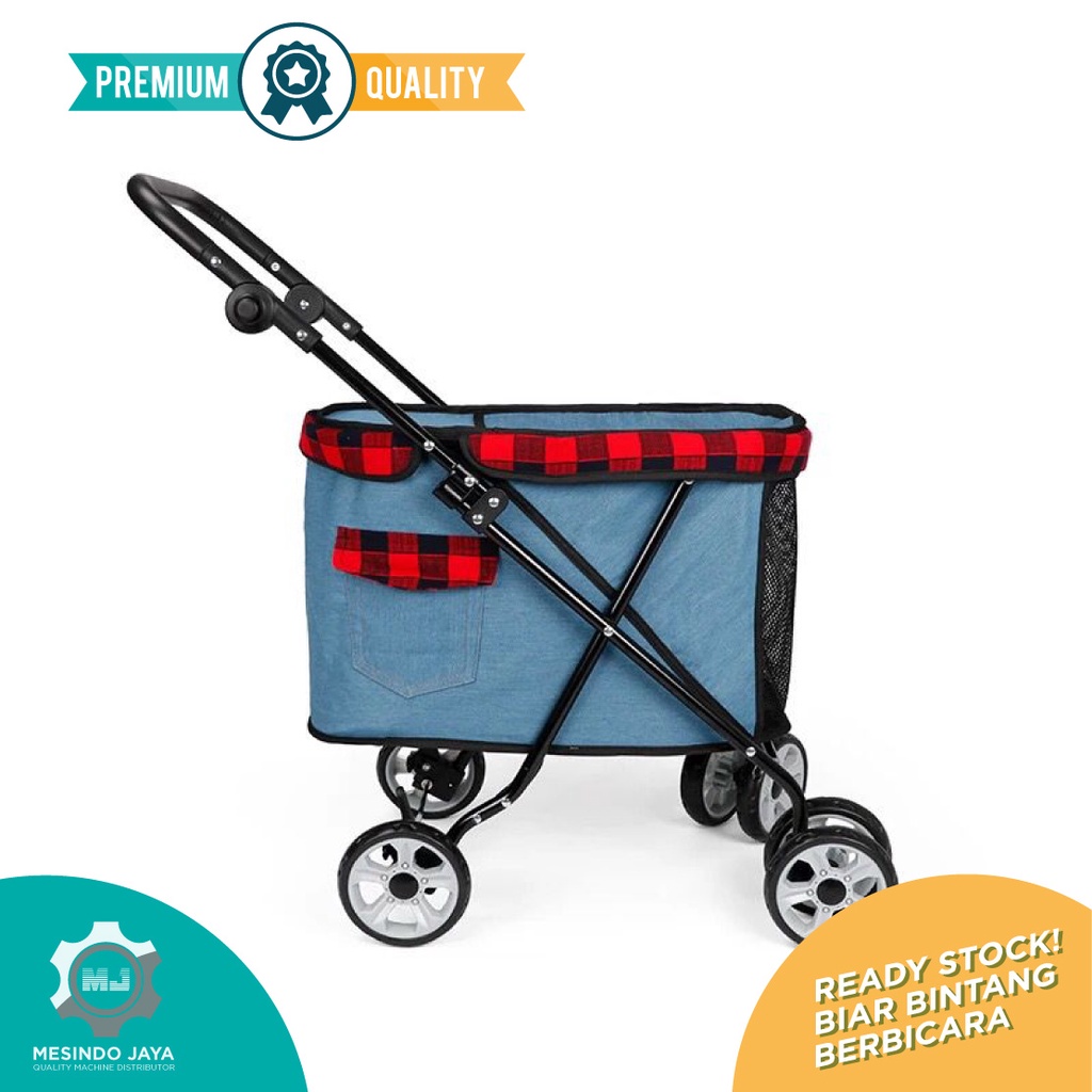 Pet Stroller Anjing Kucing Kereta Dorong Dog Stroller 4 Wheels Folding / Pet Stroller Kereta Dorong Anjing Kucing 4 Wheels Dog Stroller Folding