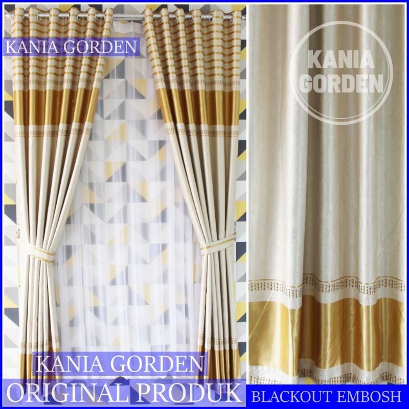 Gorden Blackout Import Premium Motif Embos Batik Murah Mewah Harga Promo