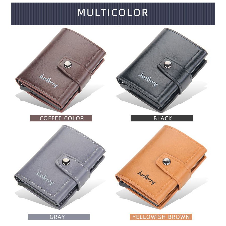 BAELLERRY K9146 Dompet Kartu Pria Bahan Kulit PU Leather Premium WATCHKITE WKOS