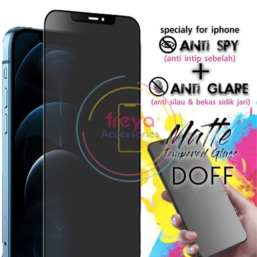 FJ963 TG TEMPERED GLASS ANTI GORES KACA MATTE DOFF SPY PRIVACY REALME 2 3 5 PRO