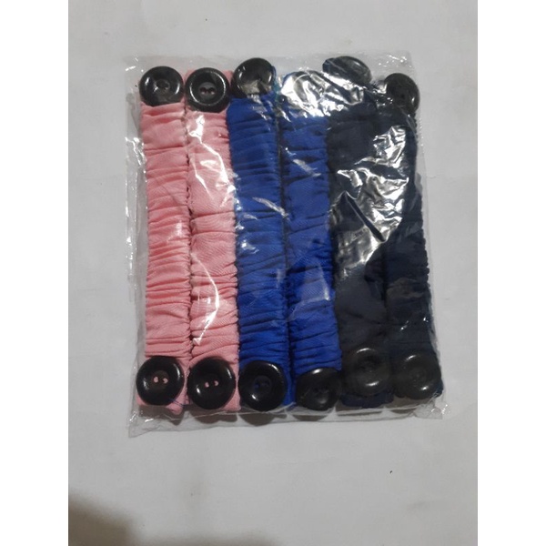 6 PCS KONEKTOR MASKER HIJAB POLOS WARNA (RANDOM)