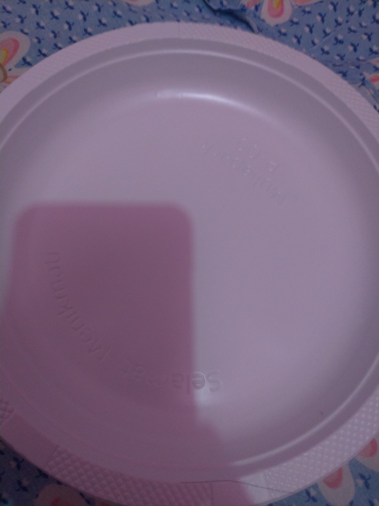 Piring Plastik Putih Susu P9 Besar Large Kue Ultah