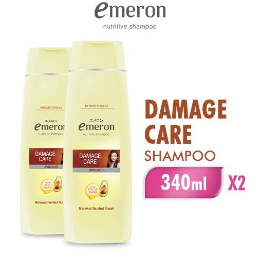 ➣ Emeron Shampoo Damage Control Botol 340ml x 2 pcs ☎