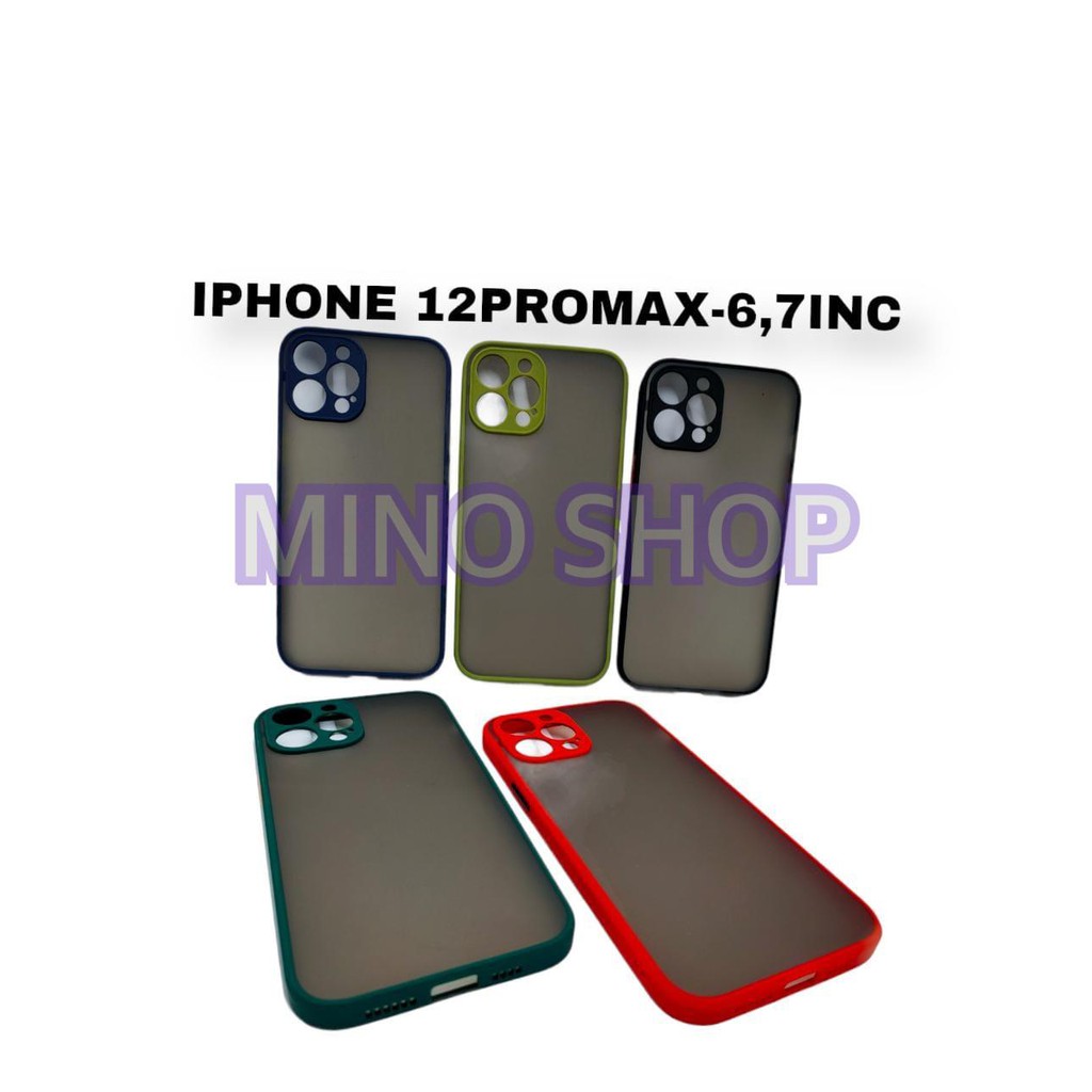 SOFTCASE IPHONE 12 PRO MAX 6.7INC - HARDCASE DOVE MYCHOICE PLUS PELINDUNG KAMERA - AERO CASE