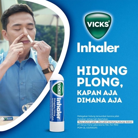 VICKS INHALER - MELEGAKAN HIDUNG TERSUMBAT