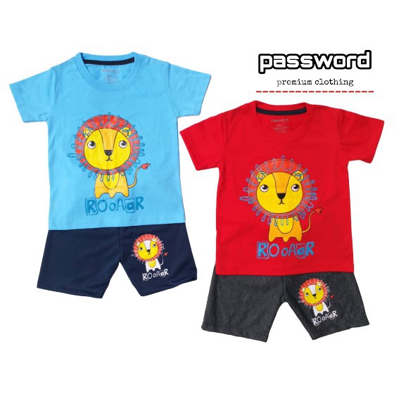 plazababyku FF1 PASSWORD CALL ME LION Setelan Anak 1 - 7 Tahun Baju Anak BerKualitas