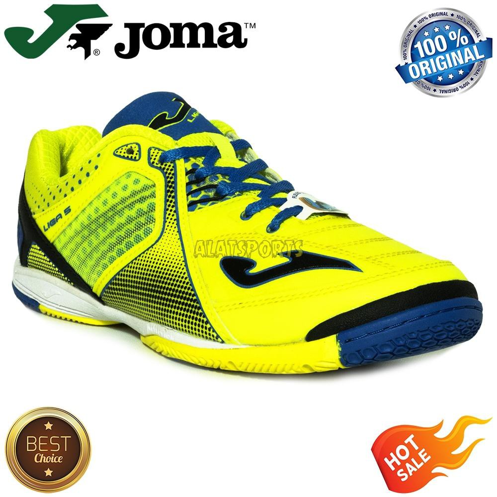 Joma Liga 5 LIGAS.711.IN - Fluor Sepatu Futsal Pria Original