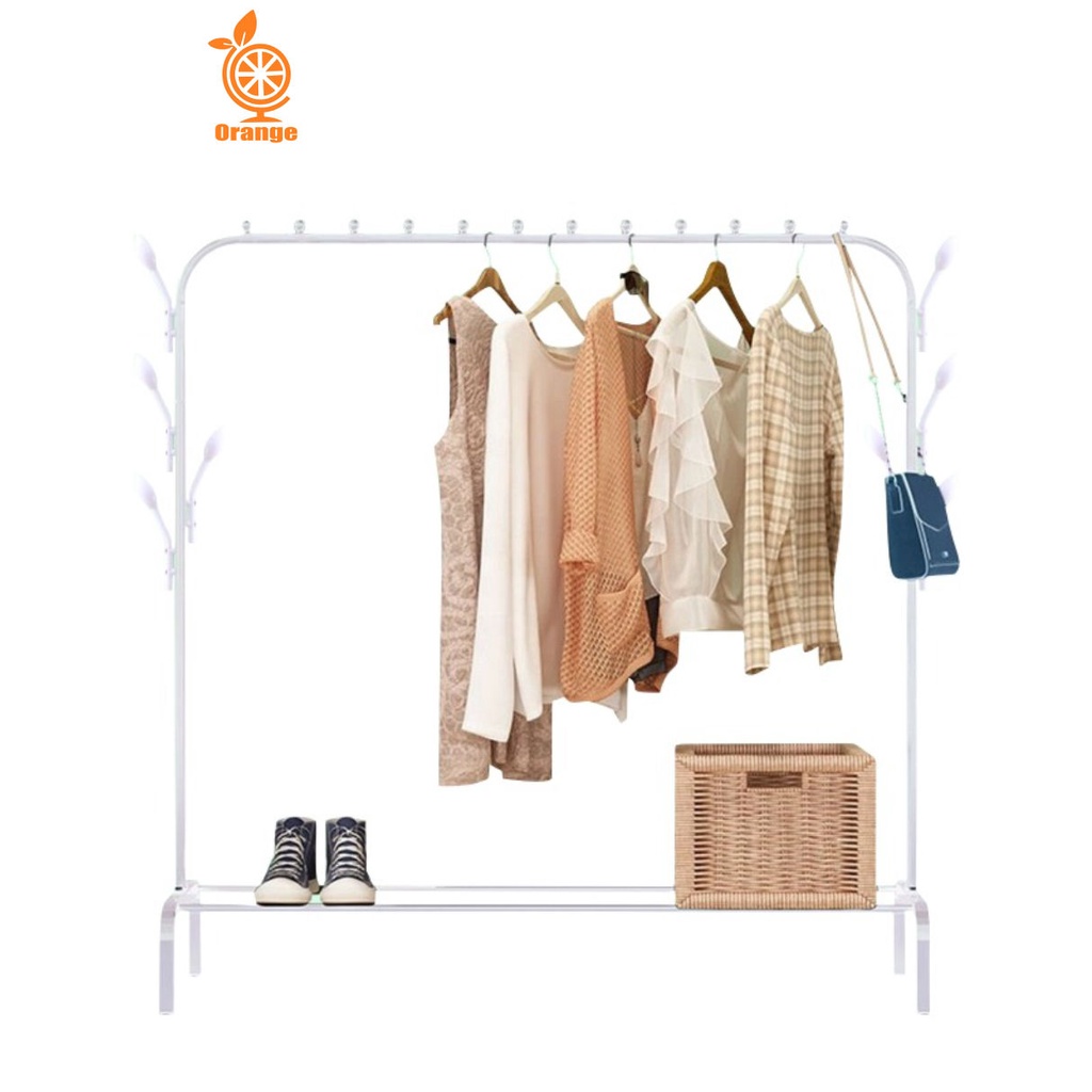 Stand Hanger Single Minimalis Desain Korea Stand Hanger Gawang Multifungsi Gantungan Baju Serbaguna WHI FURNITURE SHOP