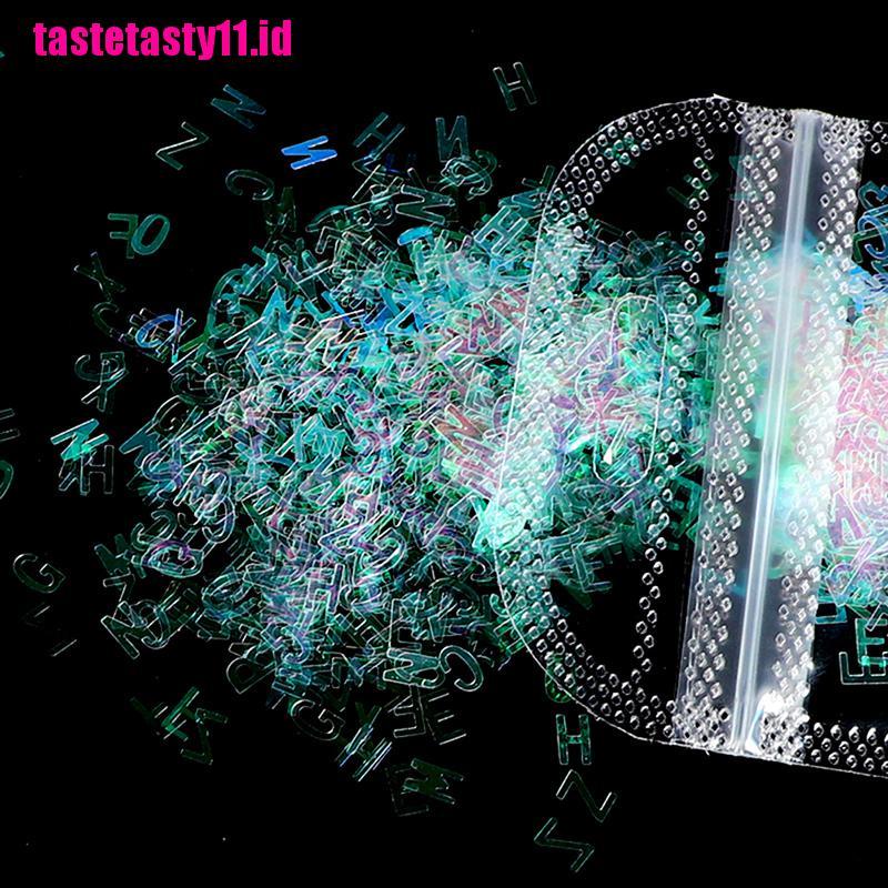 5 Warna Abjad Glitter Epoxy Resin Untuk Festival