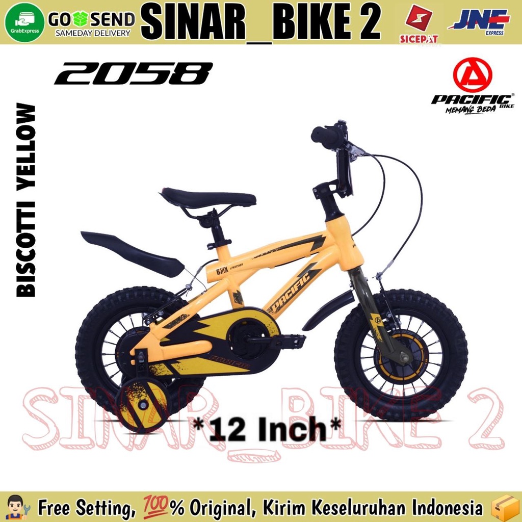 Sepeda Anak Laki-Laki Bmx 12 Inch , 16 Inch dan 18 Inch PACIFIC 2058 Ban 2.40