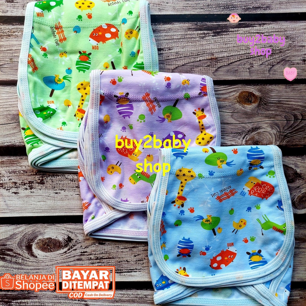 Popok bayi model tali motif full print warna Vinata isi 3 PCS