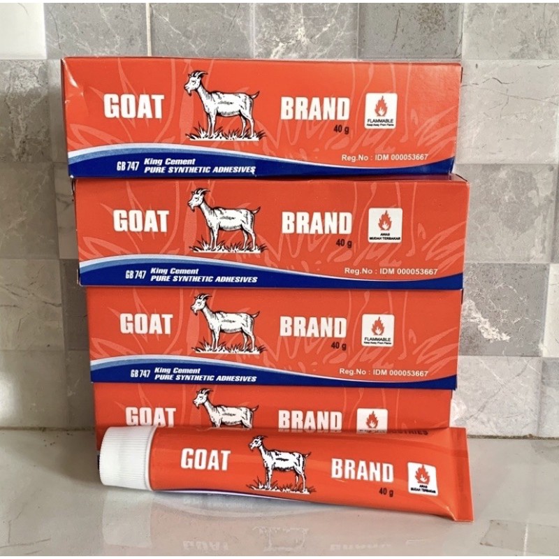 

Lem kambing 40g / Goat brand glue (1 pcs)/Lem kambing kotak/lem kambing odol