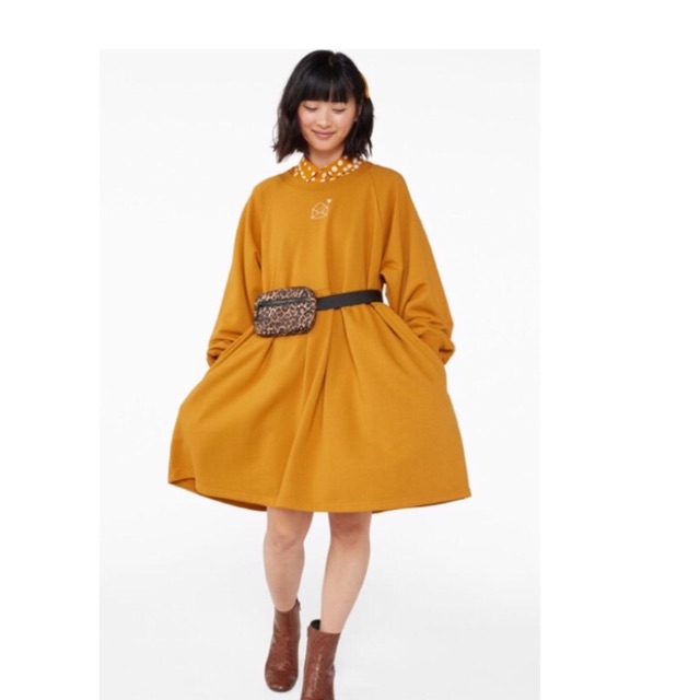 (N095) Monki oversized sweatshirt Dress