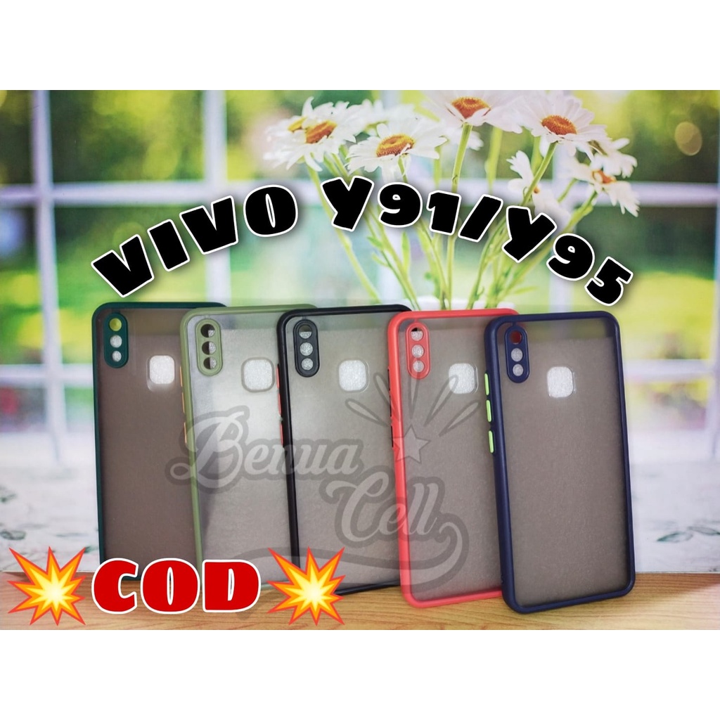 Y21 Y21S, Y91/Y95, Y83 FINGER CASE MATTE CASE DOVE SOFTCASE MY CHOICE VIVO Y91 Y95 VIVO Y21 Y21S - BC