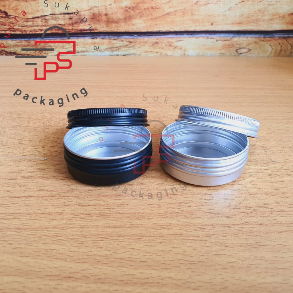 Pot kaleng 30gr/pot alumunium kaleng 30gr/Pot pomade/Wadah cream