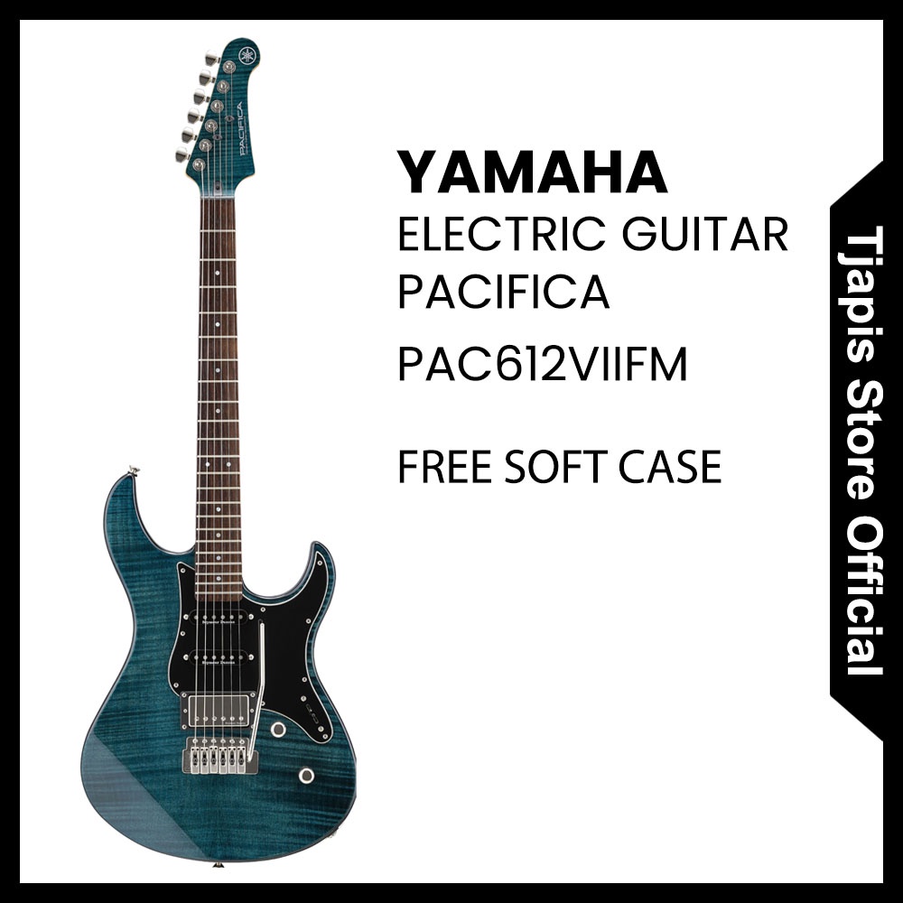 YAMAHA ELECTRIC GUITAR PACIFICA PAC612VIIFM IDB GENUINE SOFT CASE INCLUDED (IDB)