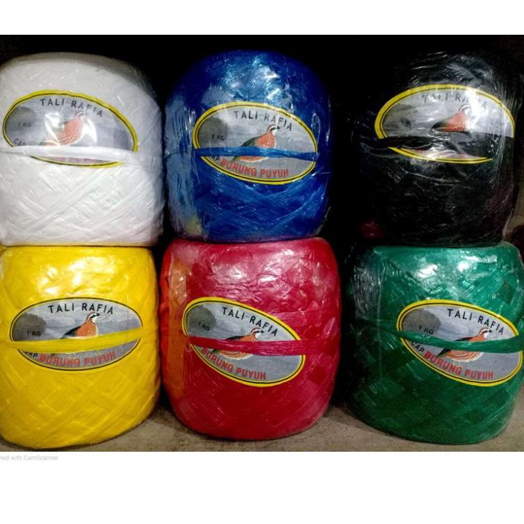

Terbaik.. Tali Rafia Cap Puyuh 1 Kg Warna Warni Merah Biru Hijau Hitam Putih Kuning