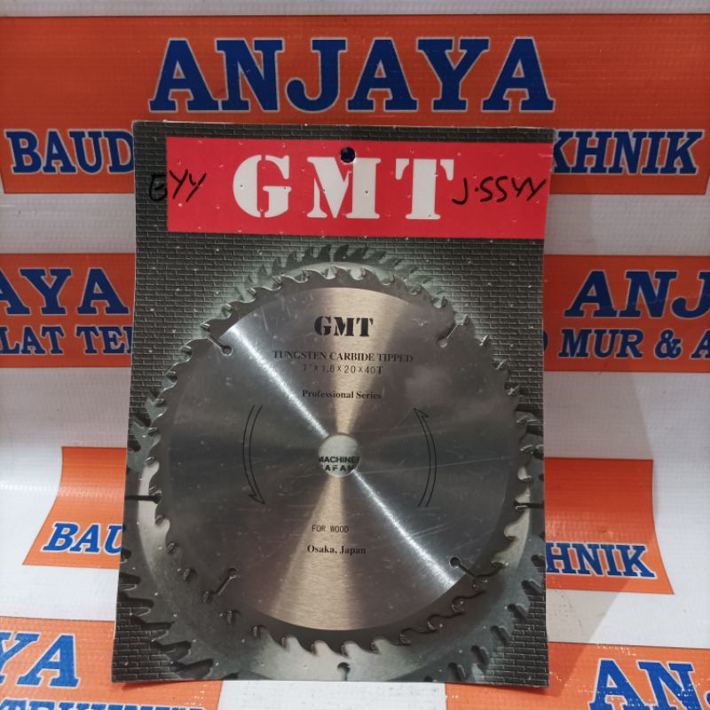 GMT CIRCULAR Saw Blade ( 7" x 1.6 x 20 x 40 T )