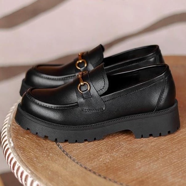 Fakhrieshop- SEPATU LOAFERS '' ZOUL '' BLACK DOF PREMIUM 3224