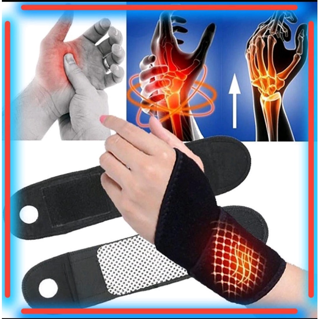(PROMO) 1Pcs Deker Terapi Pergelangan Tangan Magnet untuk Radang Sendi Arthritis / Pemanas Pergelang