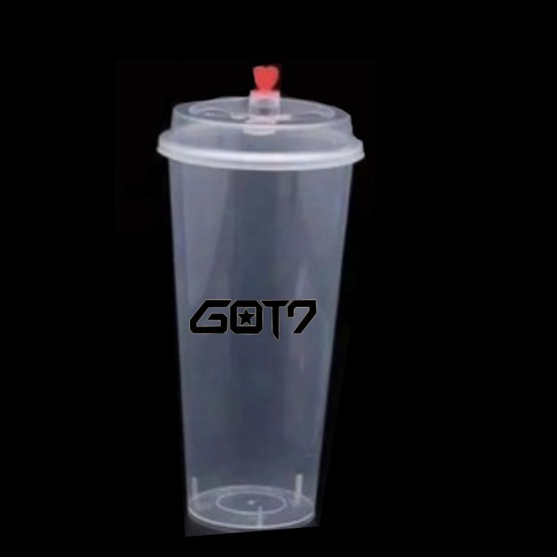 [GOT7, BTS , Seventeen, txt ,the Boyz] reusable cup KPop wajib chekout kardus