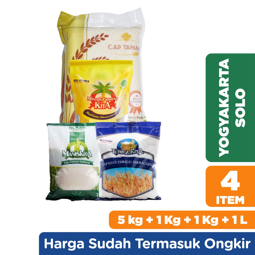 

Paket Sembako Hemat Beras Premium Captanak 5Kg (Harga + Ongkir ) - YGK