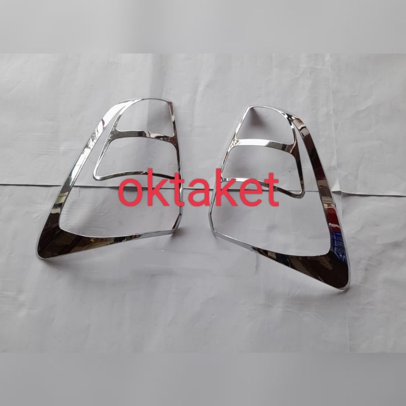 Garnish lampu belakang Rush Terios 2008 2009 2010 2011 chrome &amp; hitam jsl