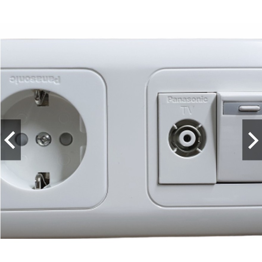 Saklar Engkel Panasonic + Outlet TV Panasonic + Stop Kontak Panasonic