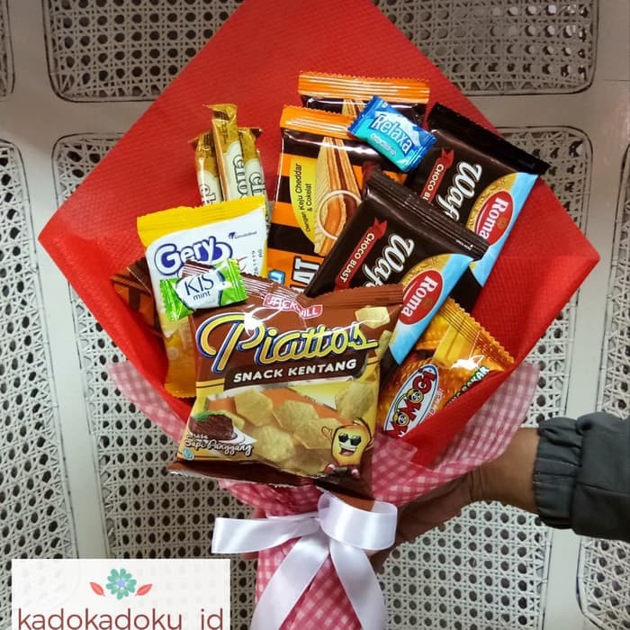 

Buket Snack Mix Wisuda Anniversary Ulang Tahun