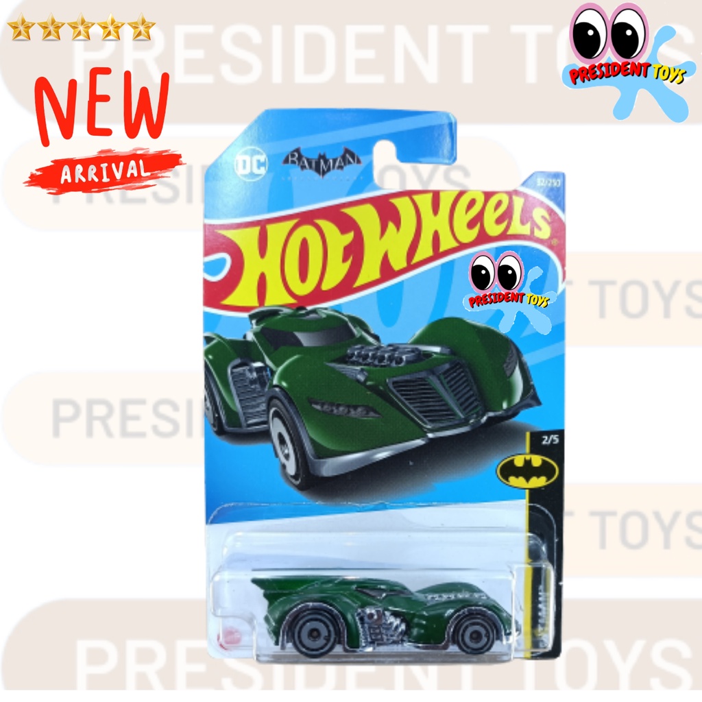 Hot Wheels Batman Arkham Asylum Batmobile Hijau President toys