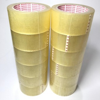 [ SATUAN ] Lakban Bening Daimaru 90 Yard ATK MURAH ORI