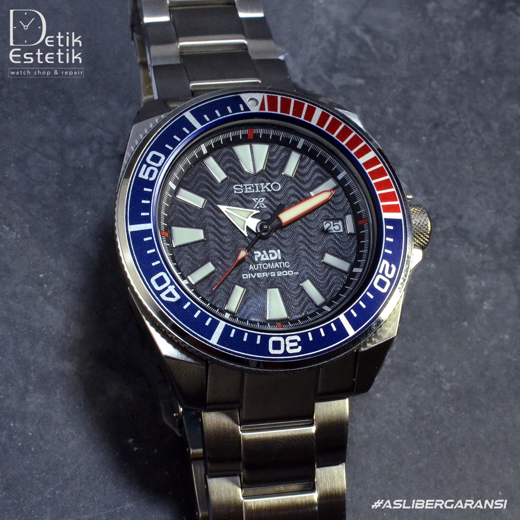 Seiko Prospex SRPF09K1 Samurai PADI Automatic Divers pepsi