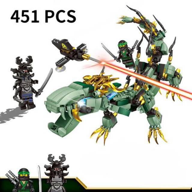 HT - NinjaGo Dragon The Movie Minifigure Brick Ninja Go 633