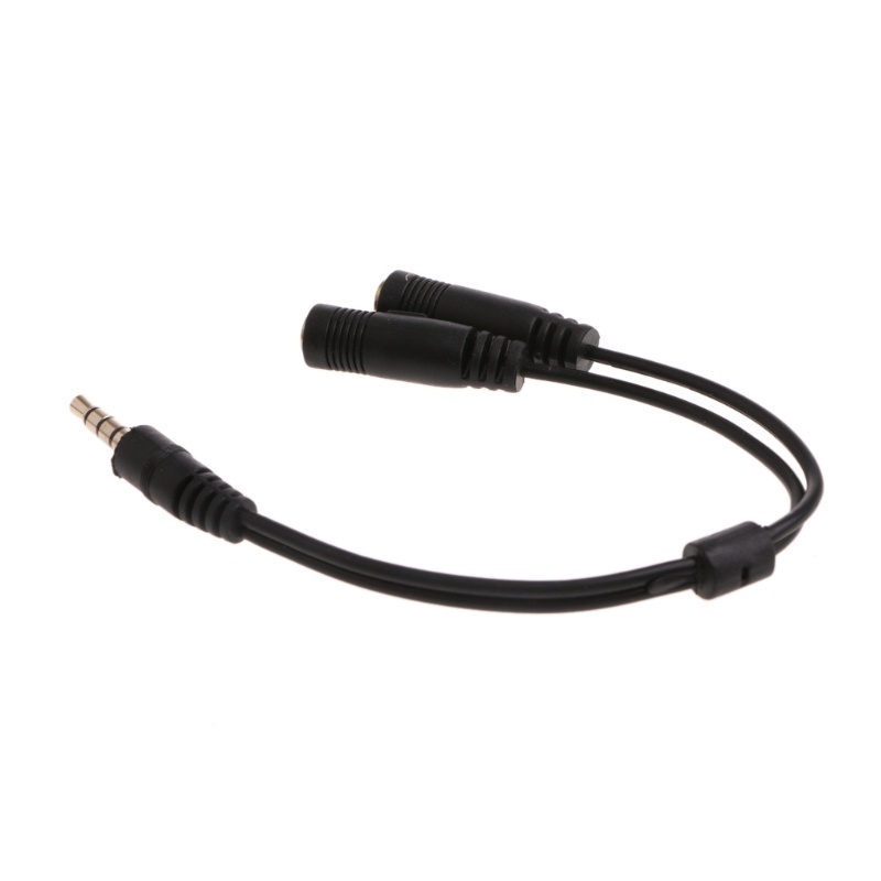 VIVI   3.5mm Stereo Audio 1 Male To 2 Female Jack Earphone/Mic Y Splitter Adapter Cable