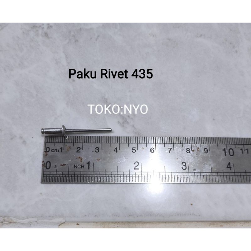 Paku Rivet Rivetti 435 Ukuran 3,2mmx9,5mm Isi 100 pcs