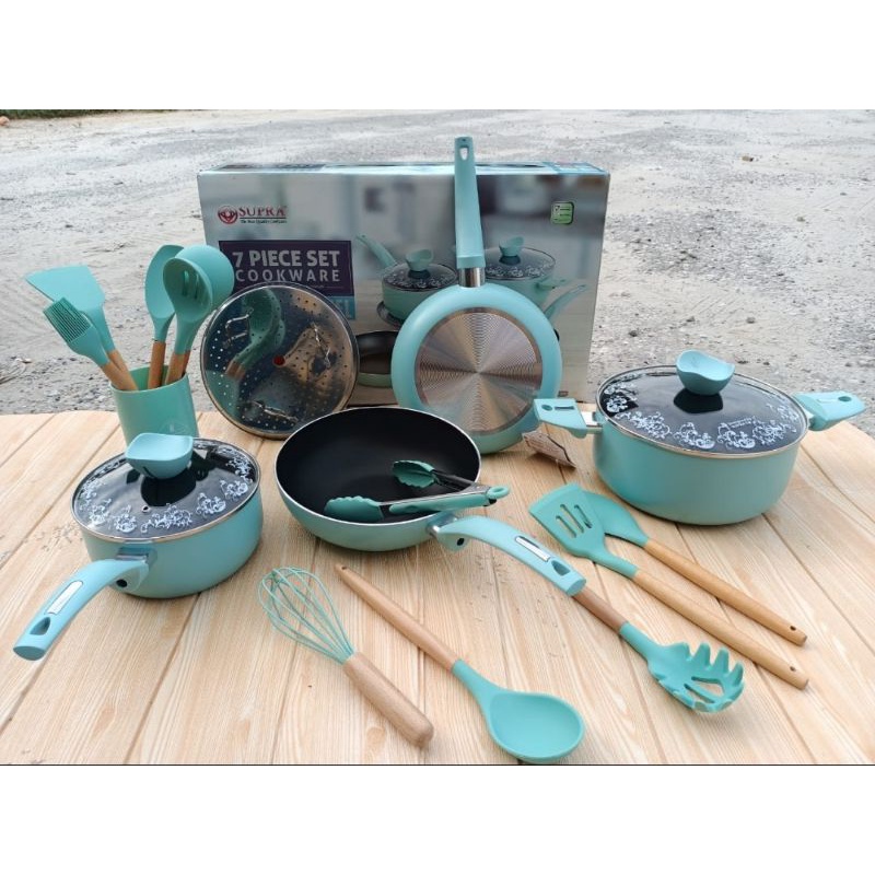 Panci set supra renata 7pcs+spatula sillicone