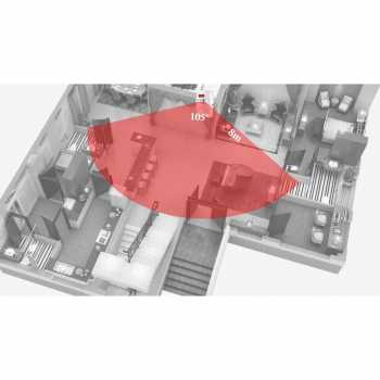 EMASTIFF Alarm Anti Maling Infrared PIR Sensor Gerak 2 Remote