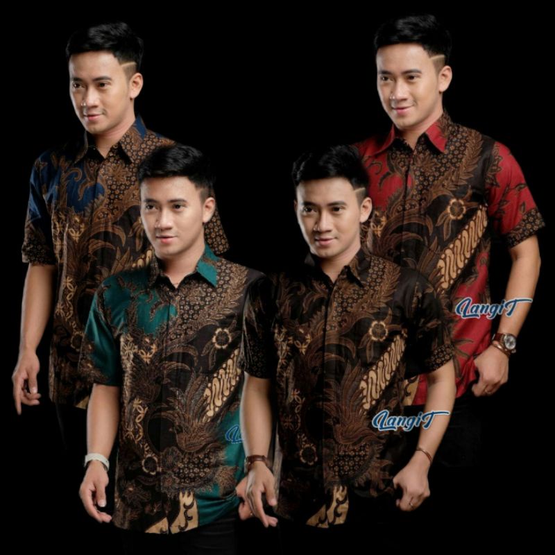 Kemeja Batik Pria Lengan Pendek Batik Mahesa Modern Exlusive