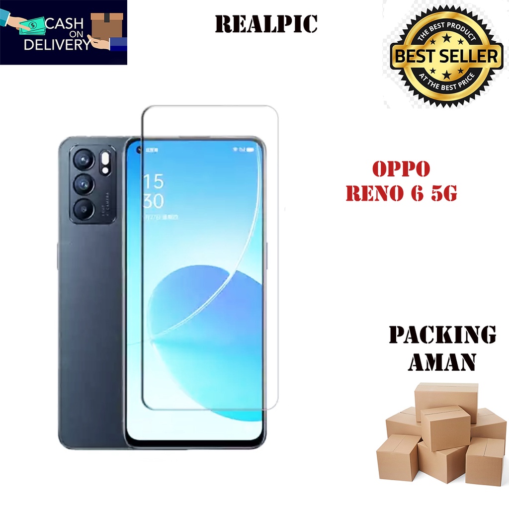 Tempered Glass Oppo Reno 6 5G Screen Protector Anti Gores