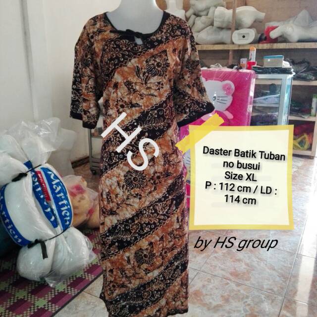 Daster batik tulis tuban lengan pendek size XL