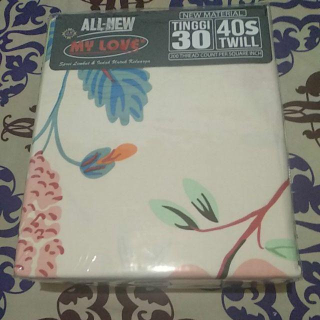 Sprei My Love 180x200cm 6kaki King Size Bed No 1 Terlaris Termurah Sprei Kain Katun Sprei Lembut