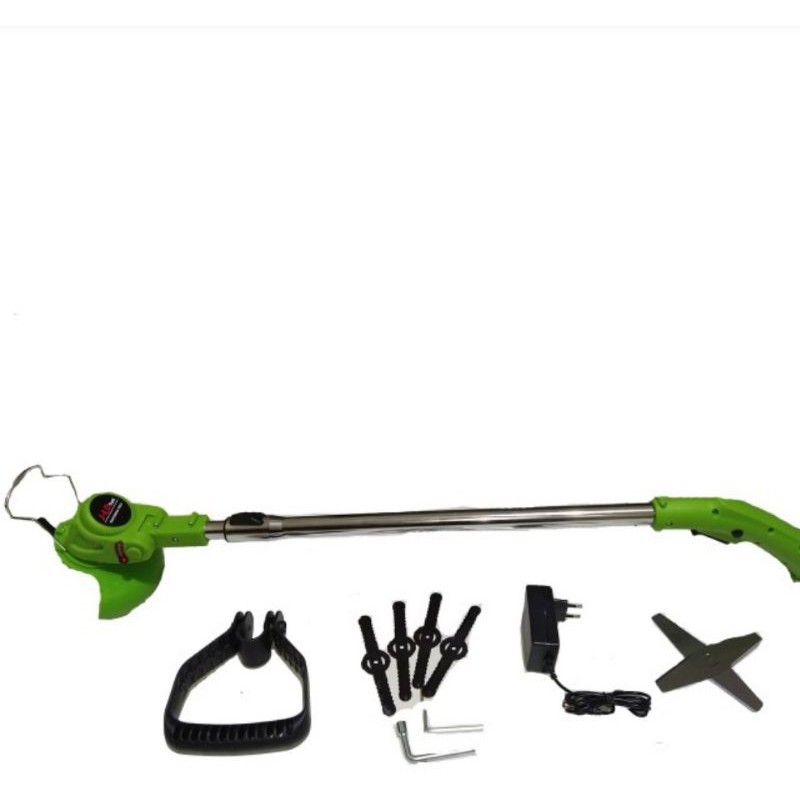 MESIN PEMOTONG RUMPUT CAS BATERAI CORDLESS JLD 12 VOLT