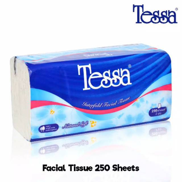 TISSUE TESSA FACIAL 250 SHEETS 2 Ply  TISSU TISU WAJAH-1