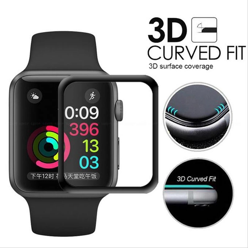 Tempered Glass Iwatch Full Cover 38mm - 42mm Tempered Curve Iwatch