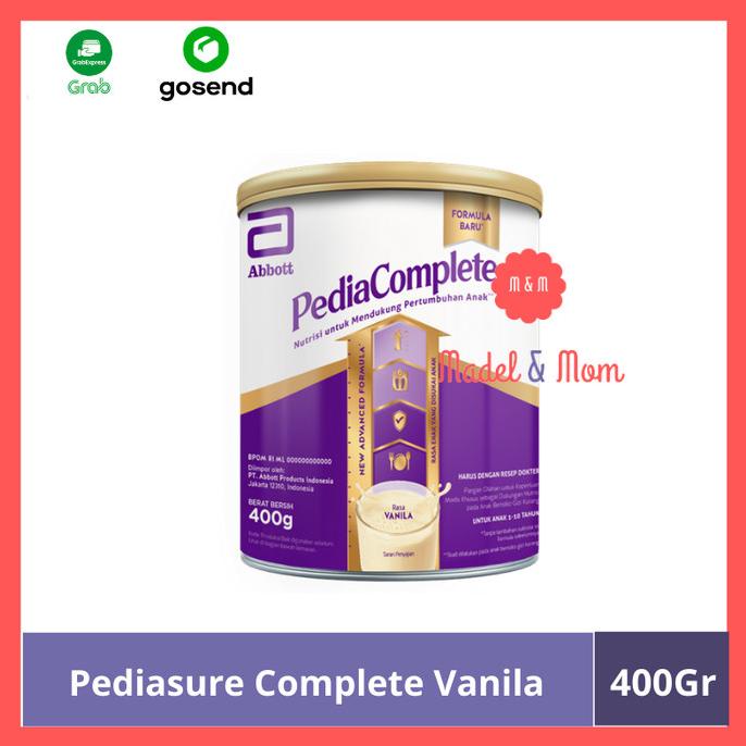 

BAYAR DITEMPAT Pediasure Complete / Pediacomplete Vanila 400 Gr Gojek Grab Only - Susu Saja