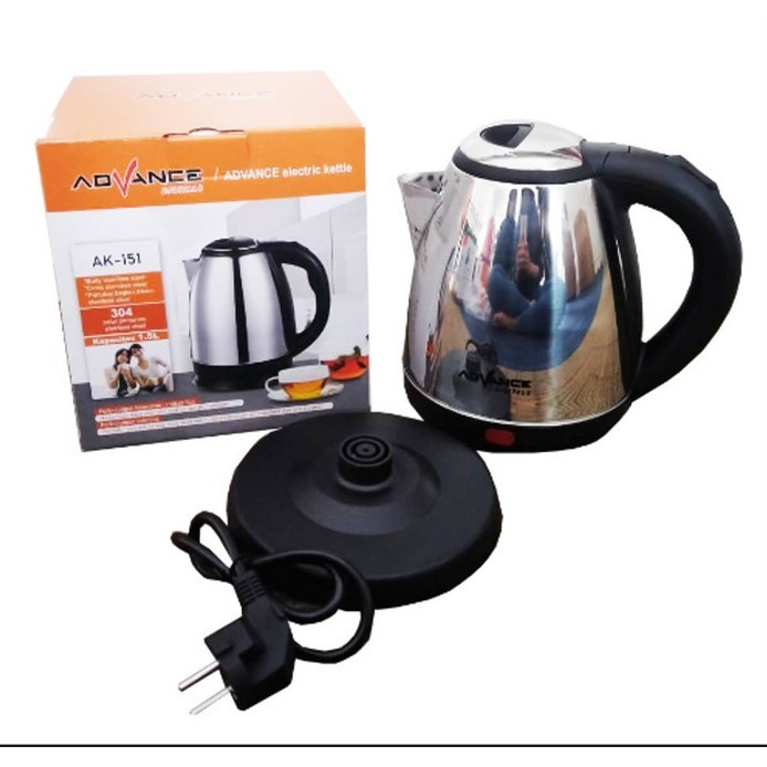 Promo Terbaru!!! Teko Listrik / Kattle Advance AK-181 Berbahan Stainless steel Kapasitas 1.8 Liter Berkualitas Terbaik