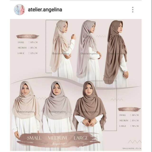 × SOLD x Fatimah Khimar Atelier Angelina Blue Tosca s